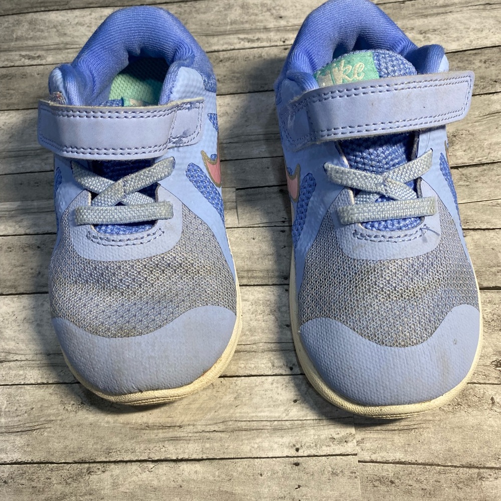 Nike toddler girl sneaker, blue, size 8